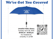 Blood Drive - free umbrella - april 28 at the library
