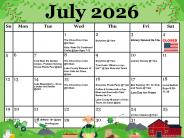 July 2026 Calendar