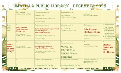 December 2025 Calendar