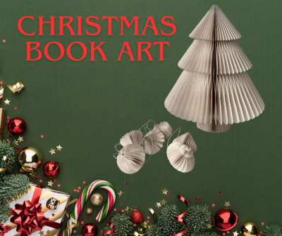 Learn to make Christmas Tree and possibly Angel 3-D decorations from old books.  All materials are provided. Adults only. Limite