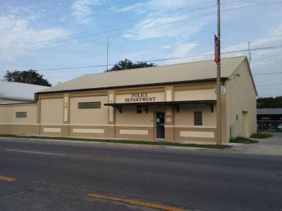 Umatilla Police Department building painted in beige colors